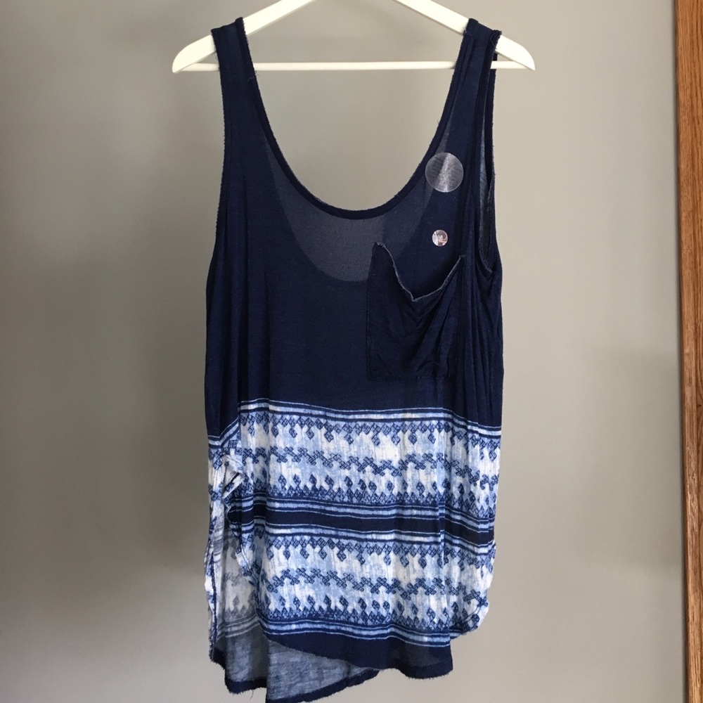 Flowy Blue-tones Tank Top