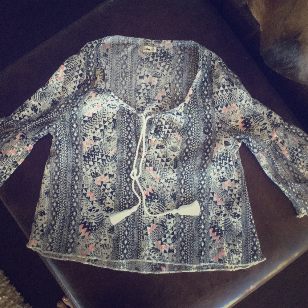 Hollister Gauze Shirt NWOT