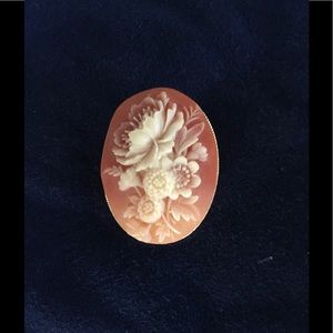 Vintage Floral Cameo