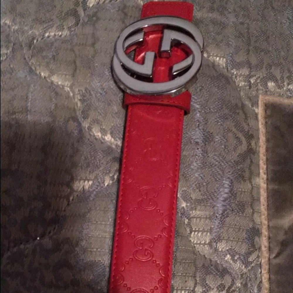 Red Gucci Belt