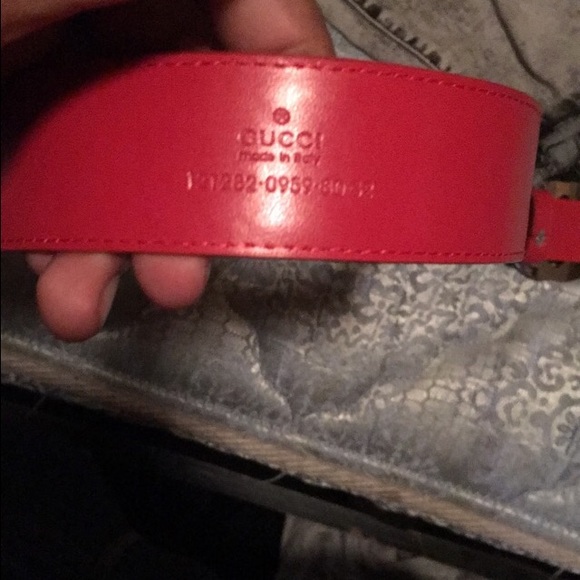 Red Gucci Belt - Picture 2 of 2
