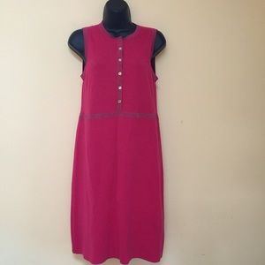 MAGASHONI Bright Pink Cashmere Cotton Knit Dress