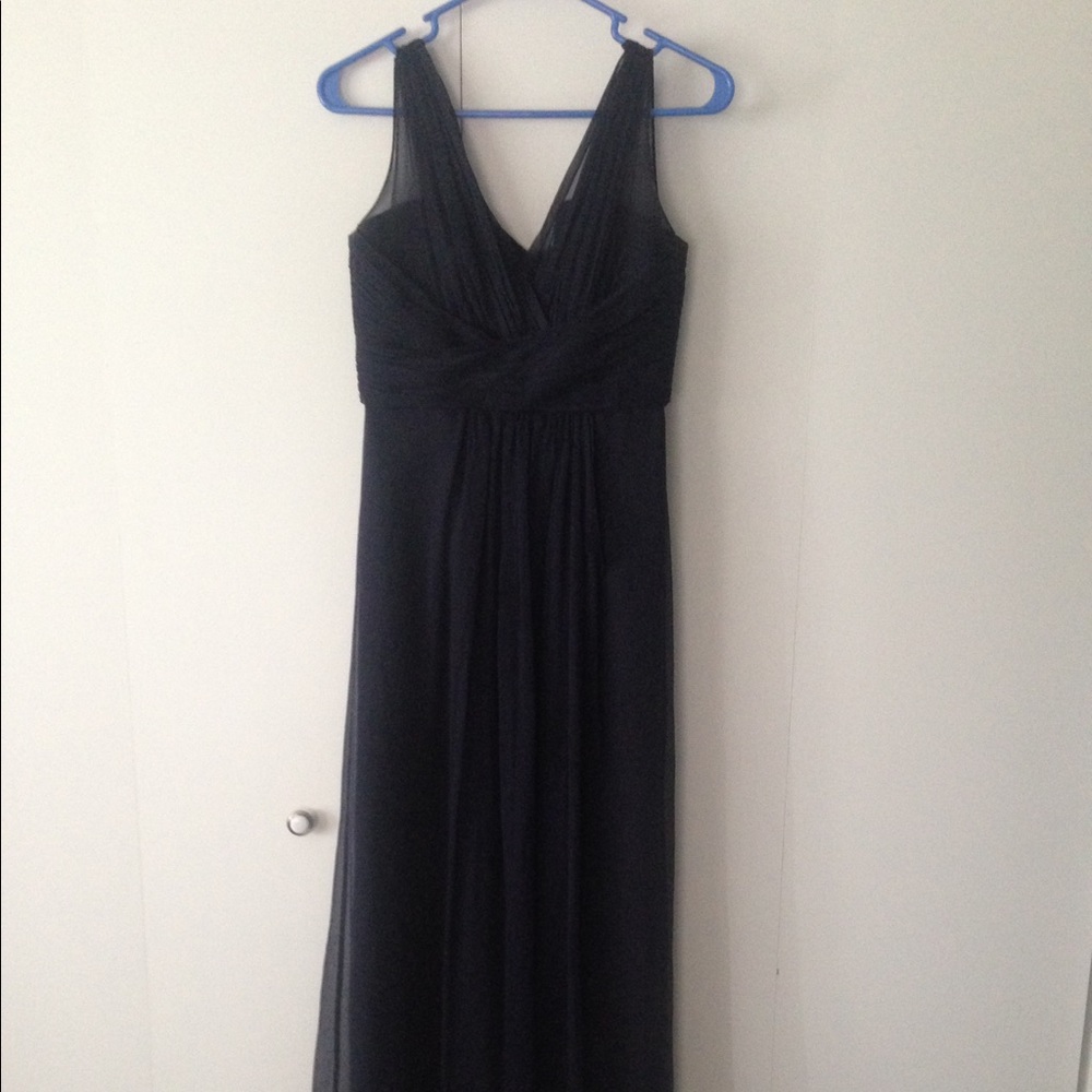 Amsale bridesmaid dress, navy blue, size 4