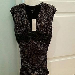 NBW beautiful black and silver top