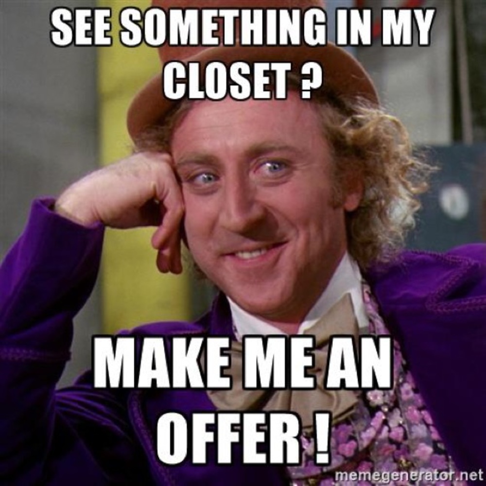 Offers are always warmly welcomed and appreciated