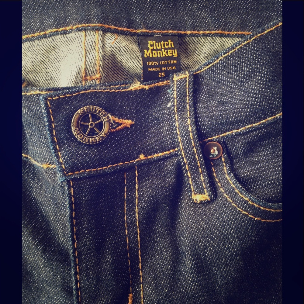 Brand new Clutch Monkey Handmade Selvedge Jeans