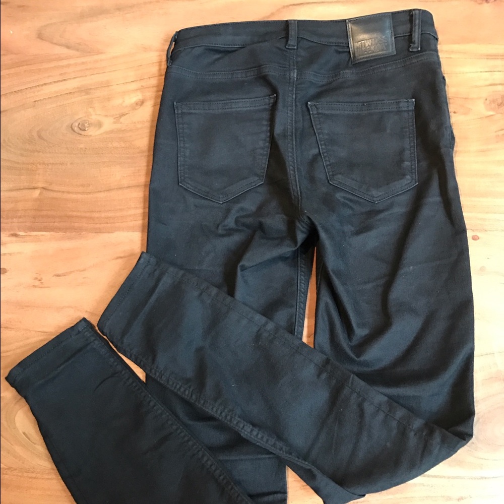 Weekday black high-waisted skinny jeans