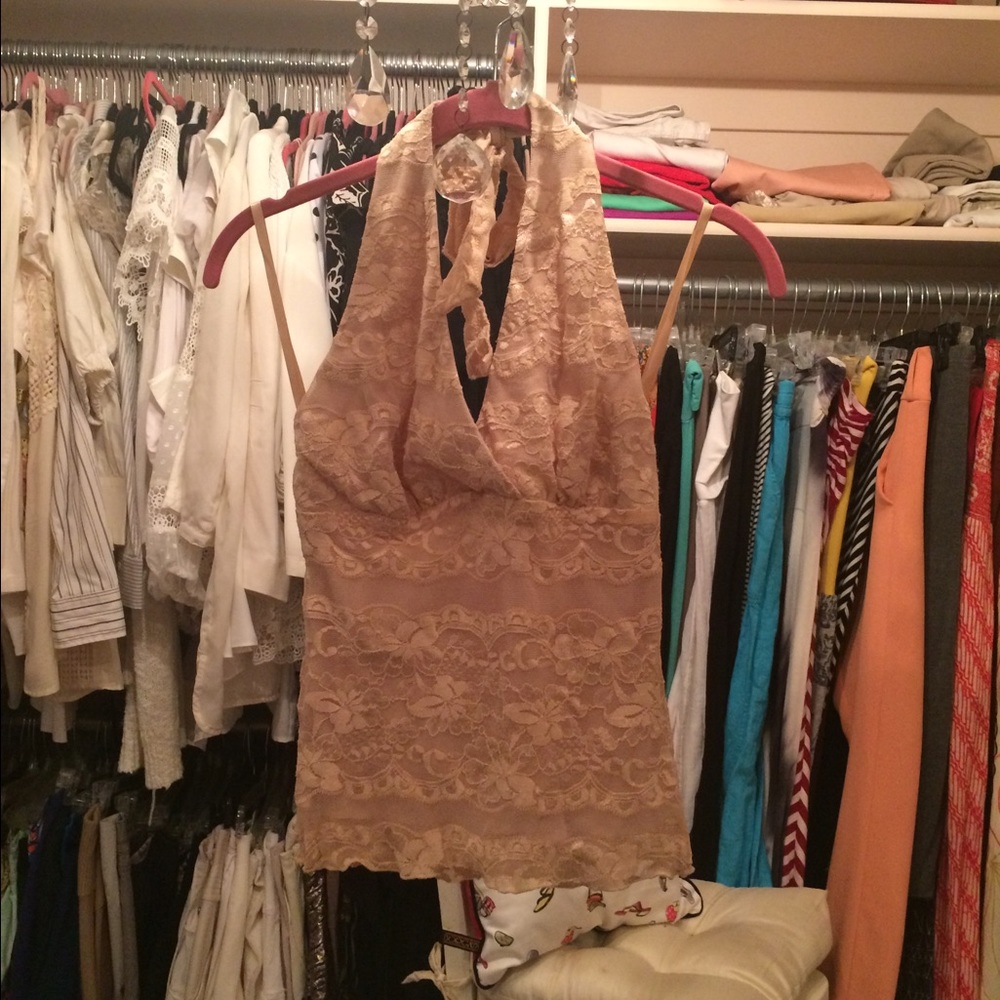 Sexy lace top in a beautiful cream color