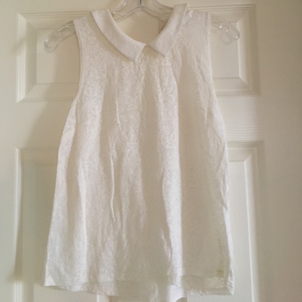 TOPSHOP // Peter Pan collar tank