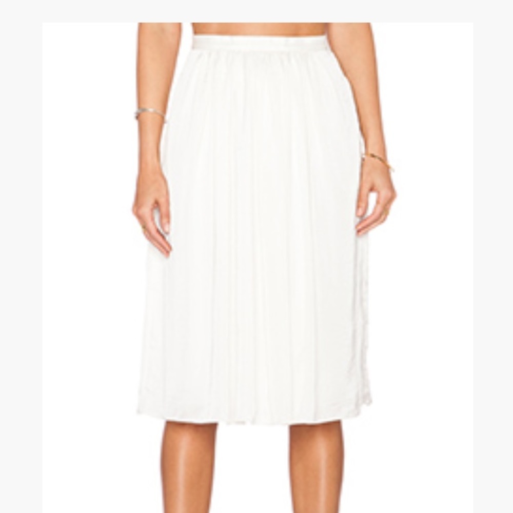 Needle & Thread White Skirt