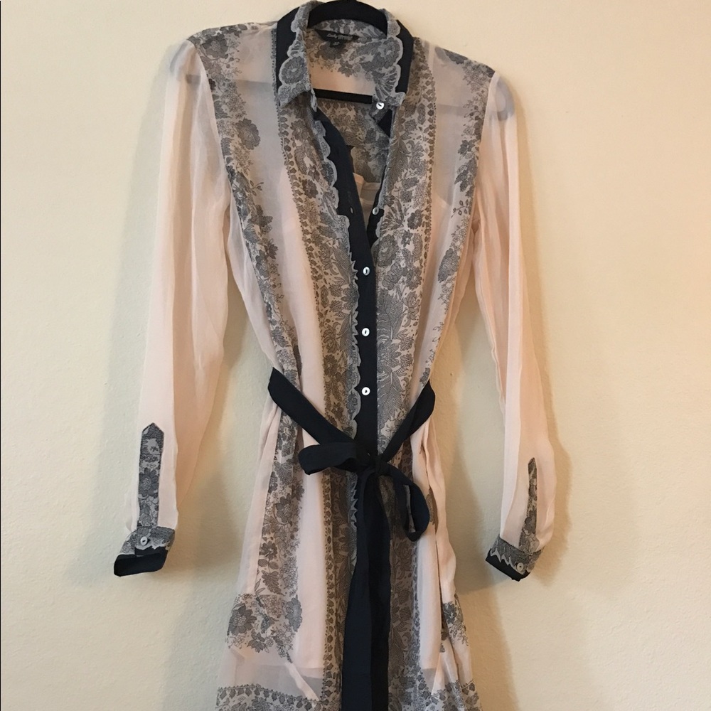 Lucky brand silk gauze dress