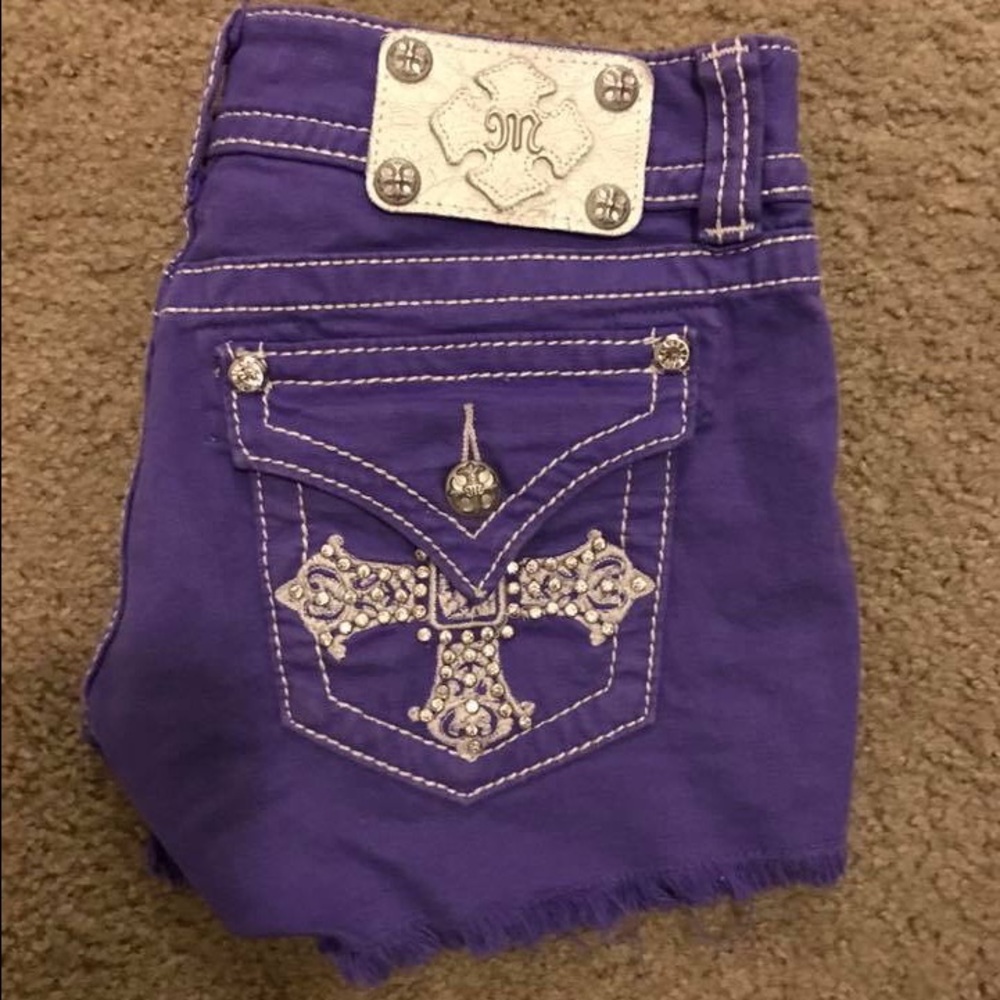 Miss Me Purple Shorts size 27