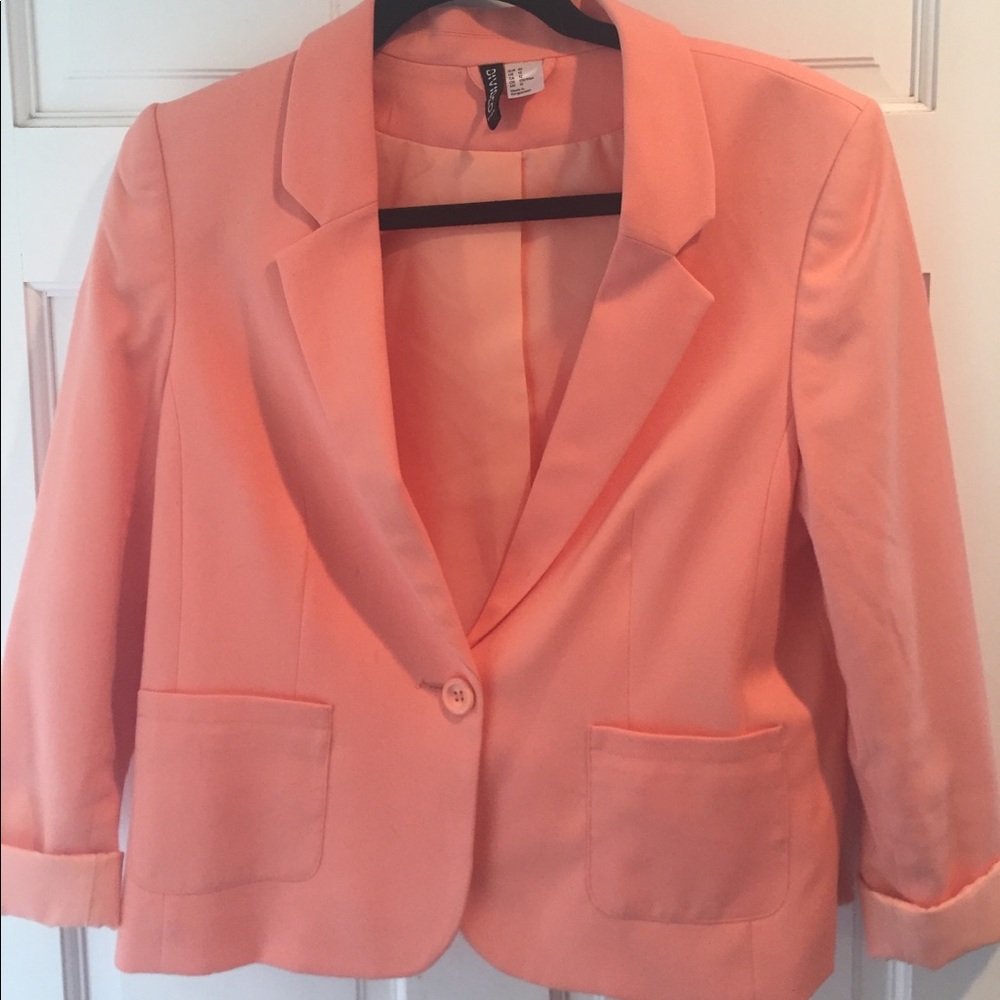 H&M Coral Blazer