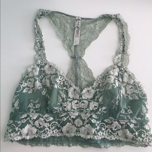 Free People Galloon Racerback Mint Bralette