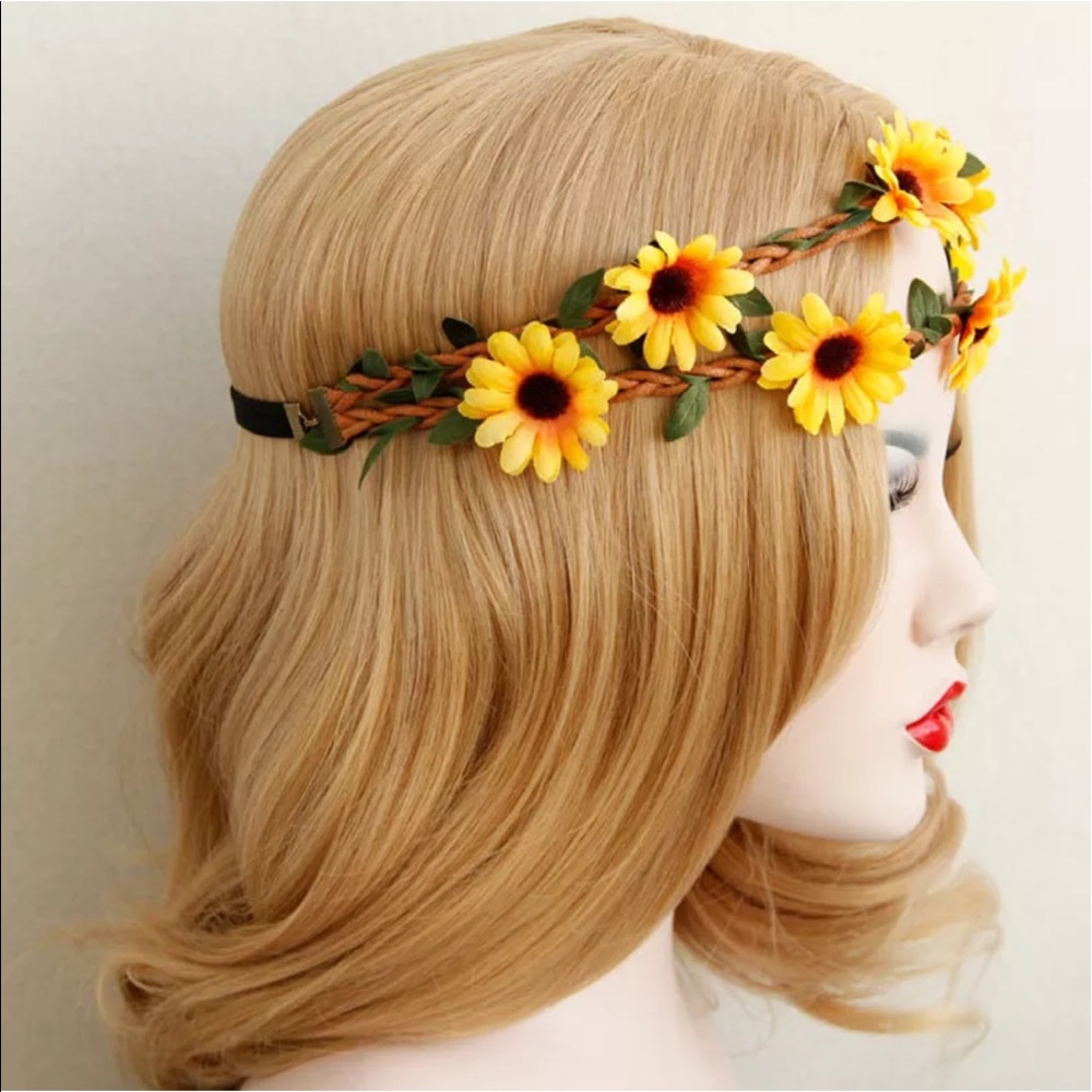 ❣️New✨ Coachella Sunflower Headpiece 🌻 - Picture 4 of 5