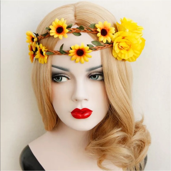 ❣️New✨ Coachella Sunflower Headpiece 🌻 - Picture 3 of 5