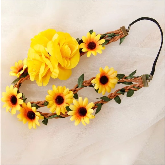 ❣️New✨ Coachella Sunflower Headpiece 🌻 - Picture 2 of 5