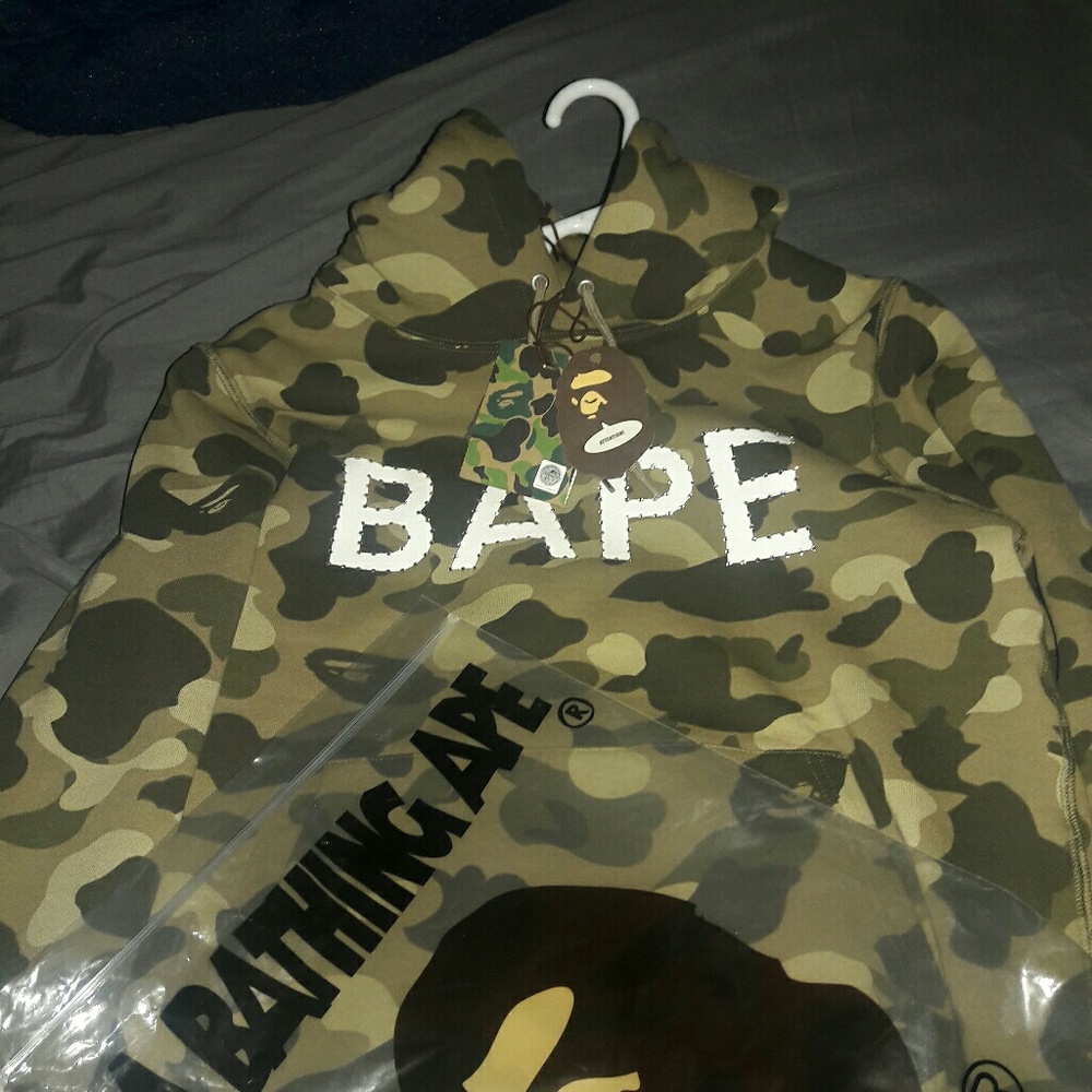 Bape swarovski camo hoodie