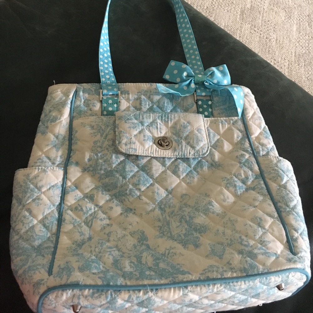 Toile printed bag