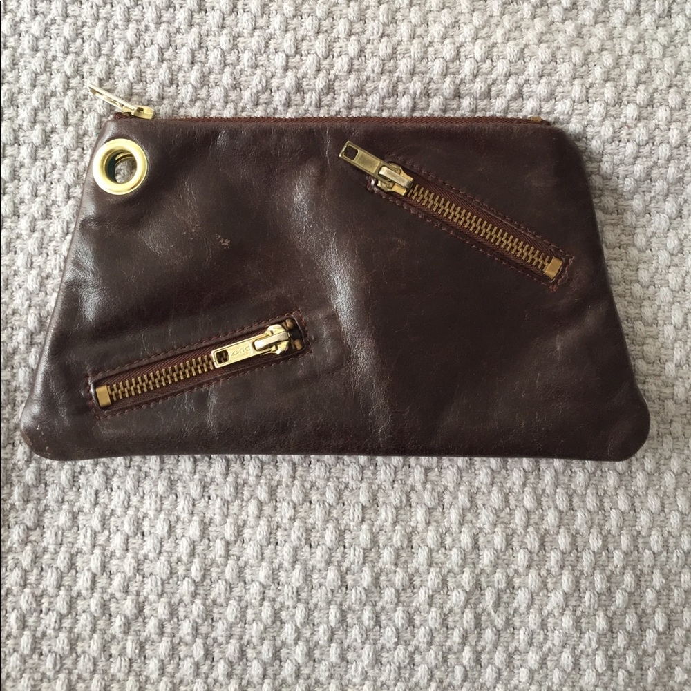 Leather clutch