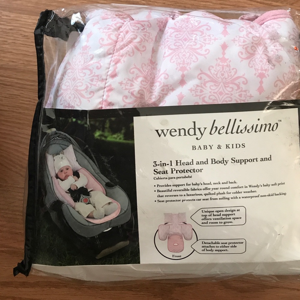 3-in-1 head and body support and seat protector.