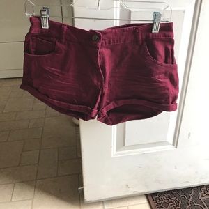 Maroon shorts