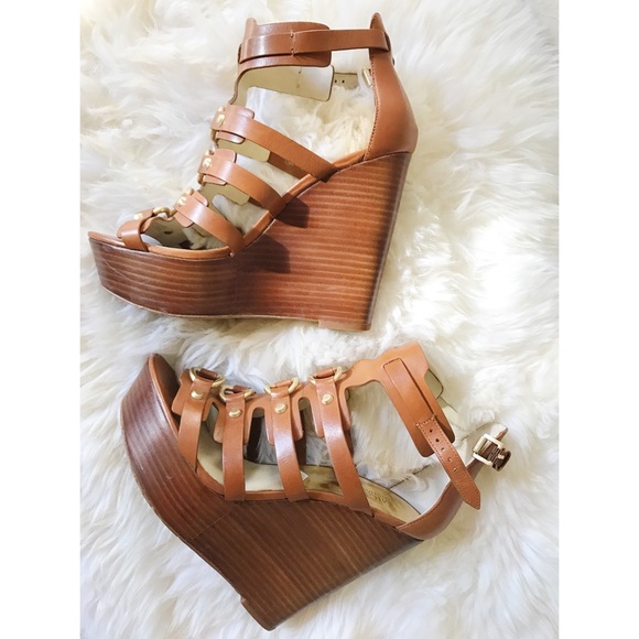 MICHAEL Michael Kors Shoes - Michael Kors Nadine Studded Gladiator Wedge