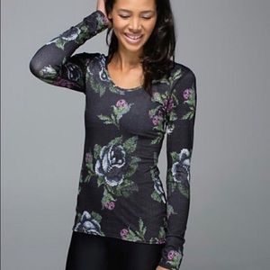Lululemon Garden Party Scoop Back LS