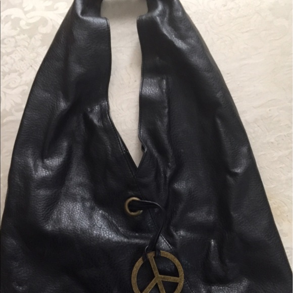 Black vegan leather satchel - Picture 1 of 5