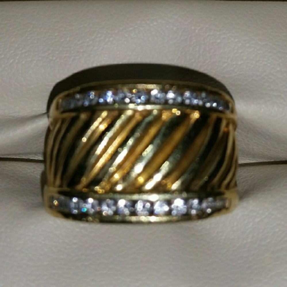 DAVID YURMAN SOLID 18 KT YELLOW GOLD RING - Picture 2 of 3