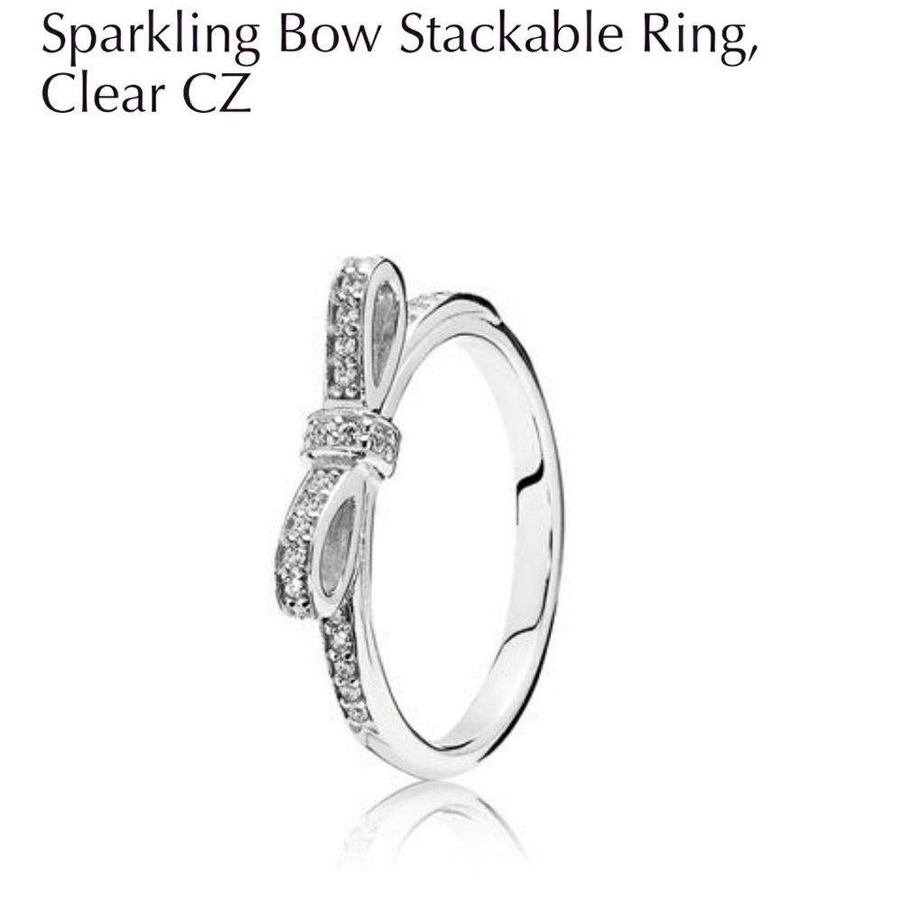 .925 STERLING SILVER bow ring