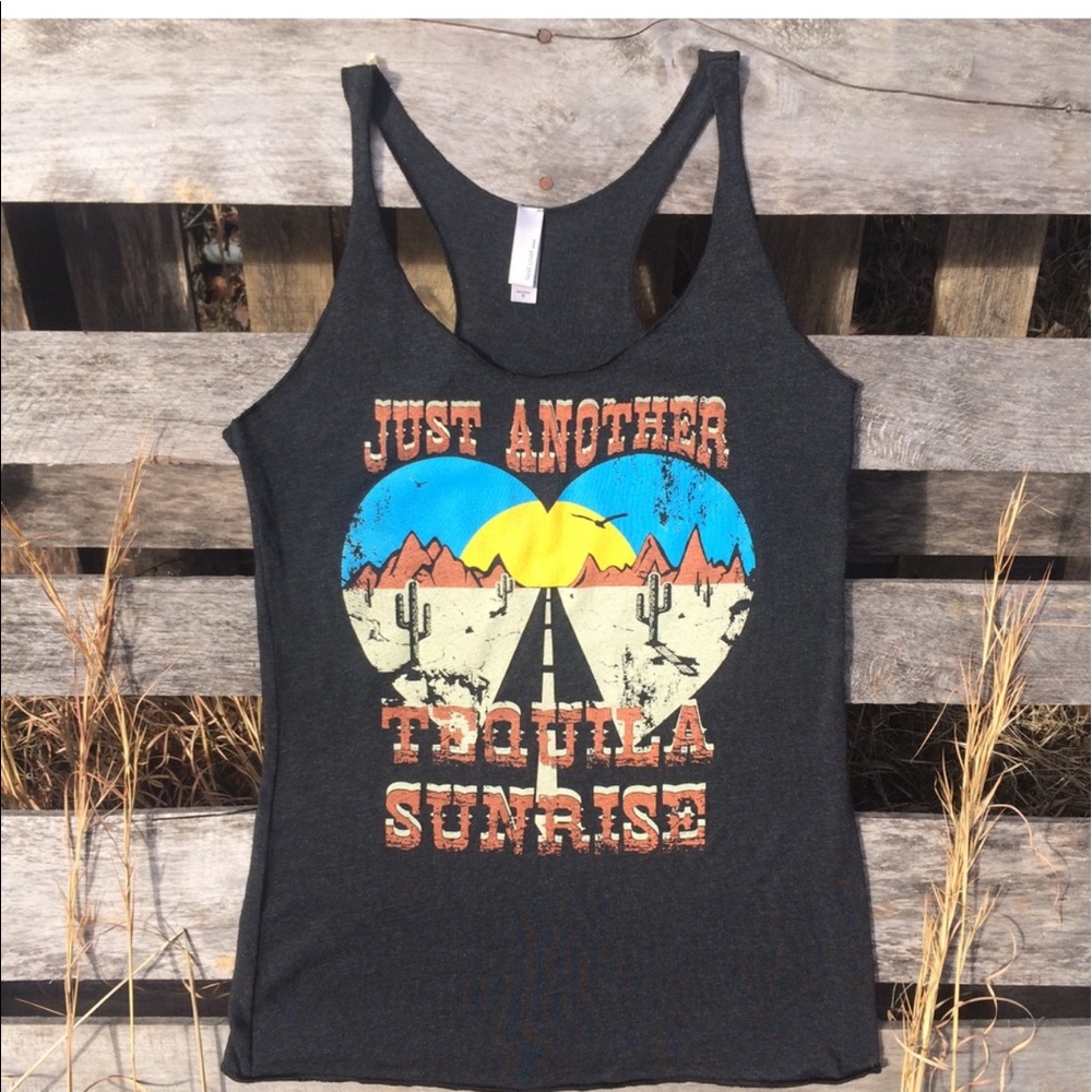 SOLD-Just Another Tequila Sunrise Tank🌵🌻