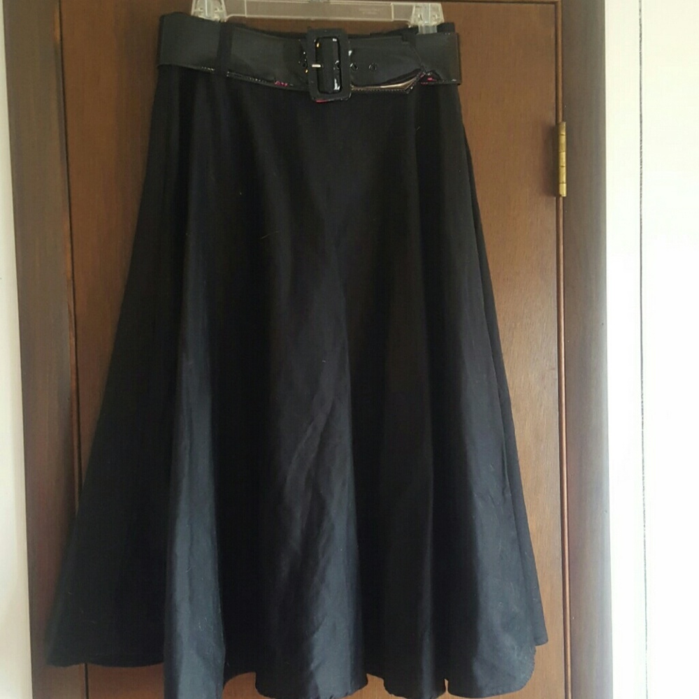 High waist circle skirt