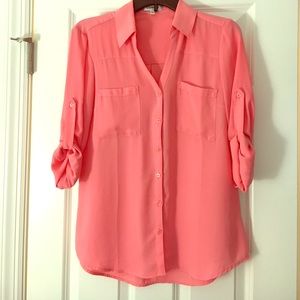 Express Portofino Convertible button down shirt