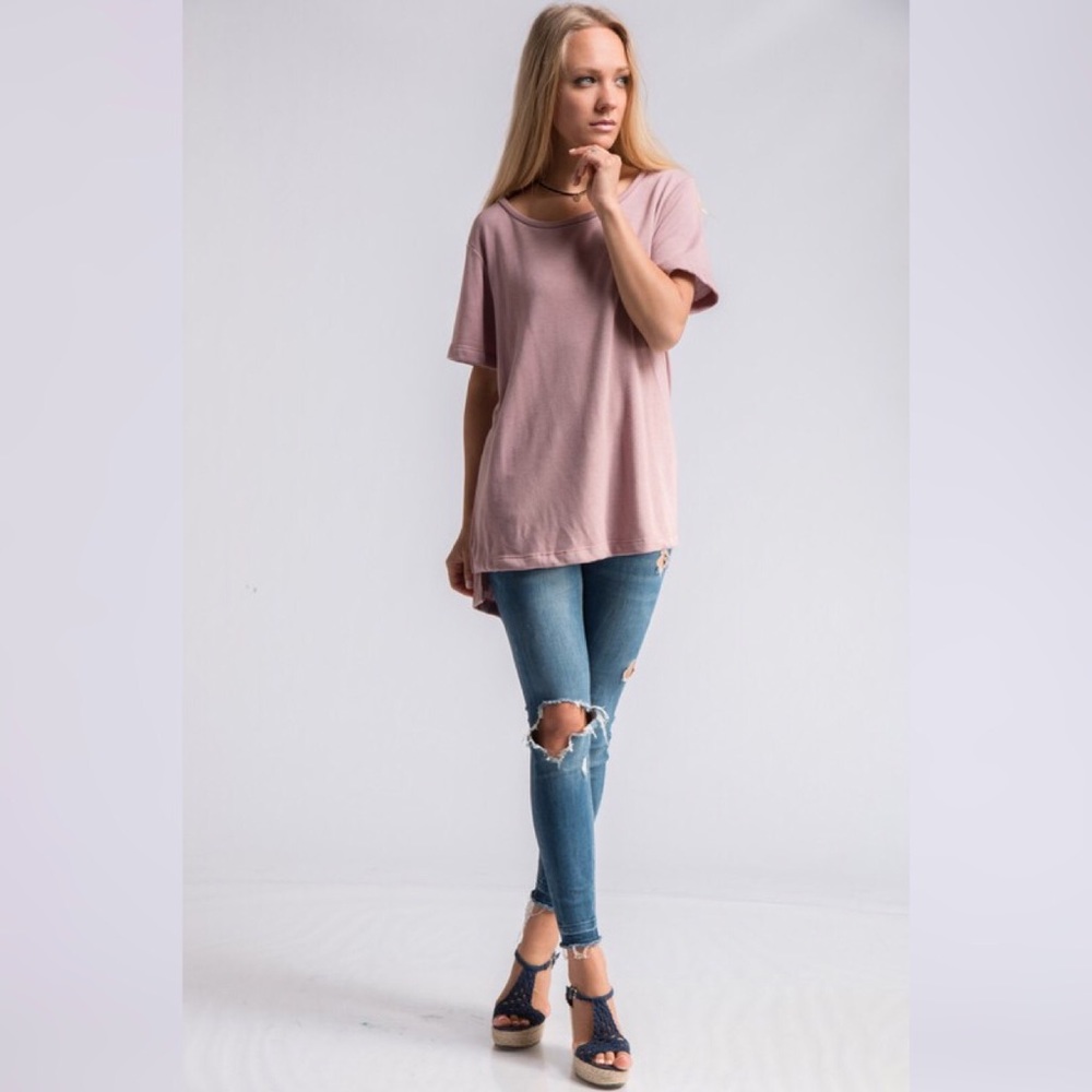 Alexis Distressed Back Top  - Picture 3 of 5