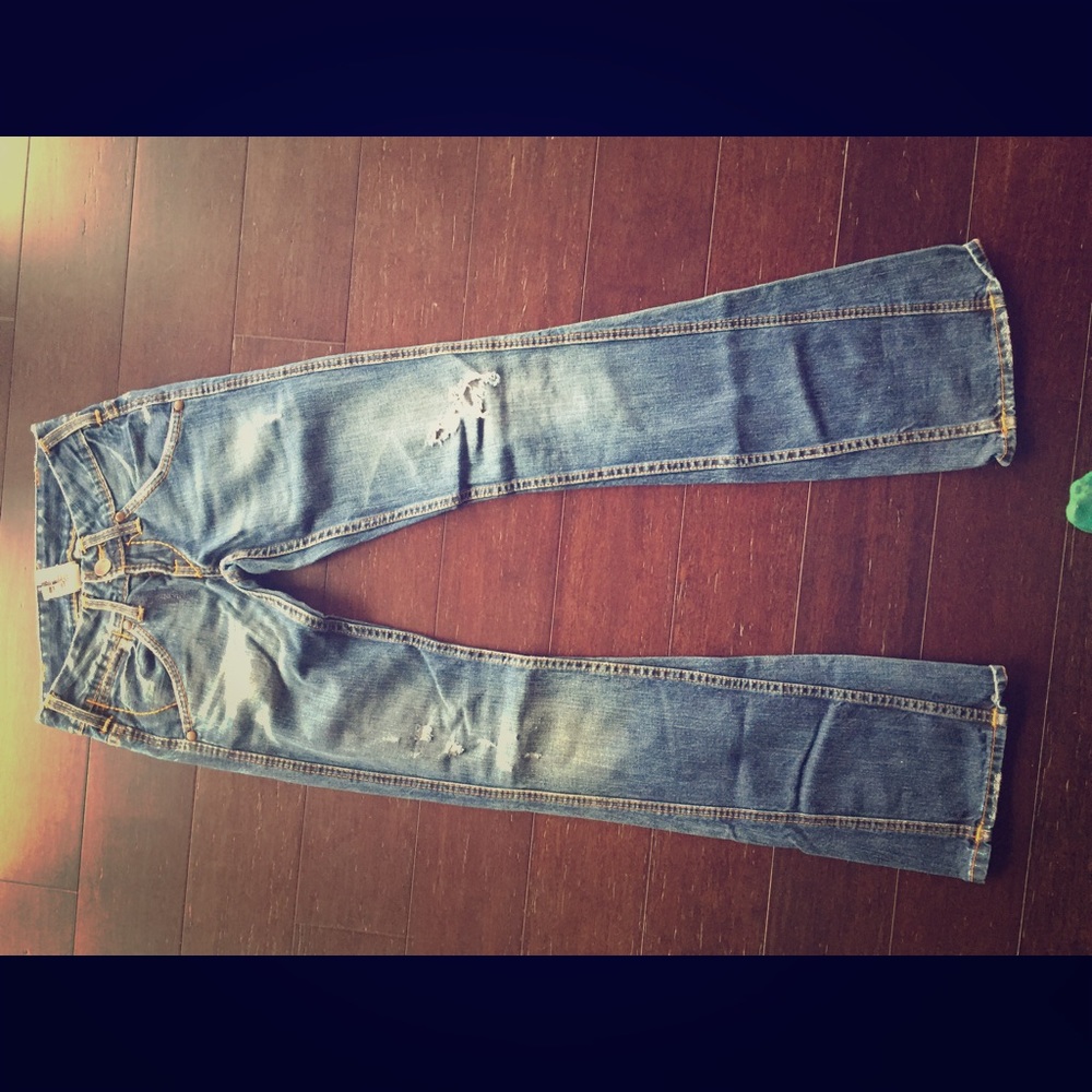 True Religion Destroyed Bootcut Jeans 24