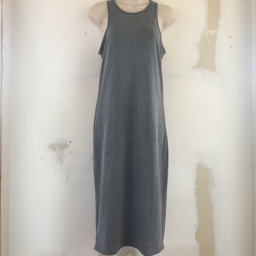 •Cute grey maxi dress•