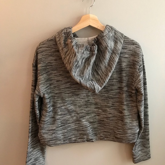 🎀NEW🎀Anthropologie Mixed Texture Shine Hoodie - Picture 3 of 8