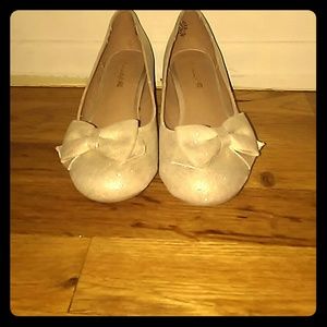 Gold high heels for girl