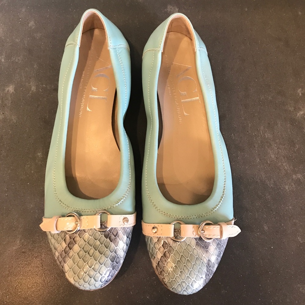 AGL Italian leather flats- comfort!