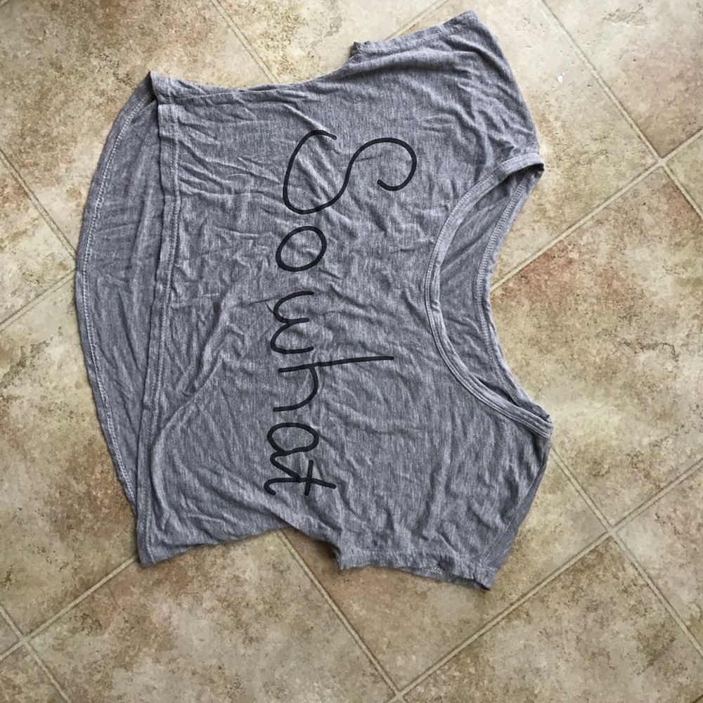 grey crop top