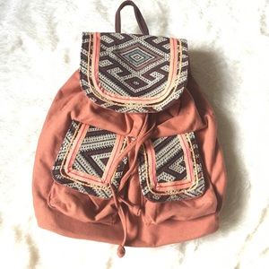 NWOT pink boho backpack🌻