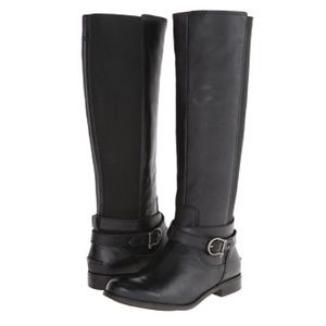 Black Sperry Leather Boots