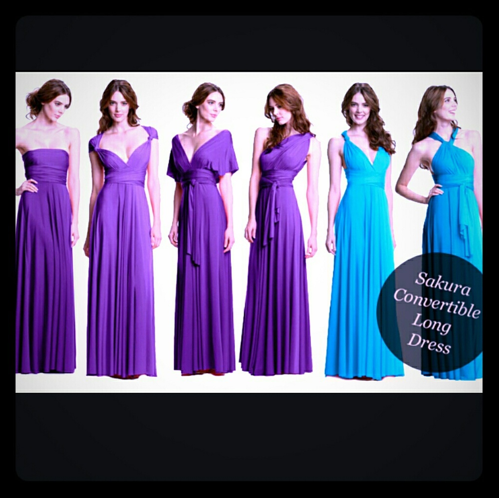 Charcoal gray convertible bridesmaid dress