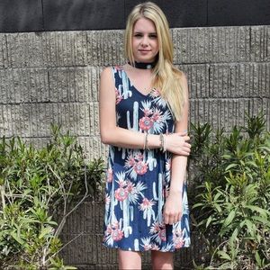 Navy Cactus Dress