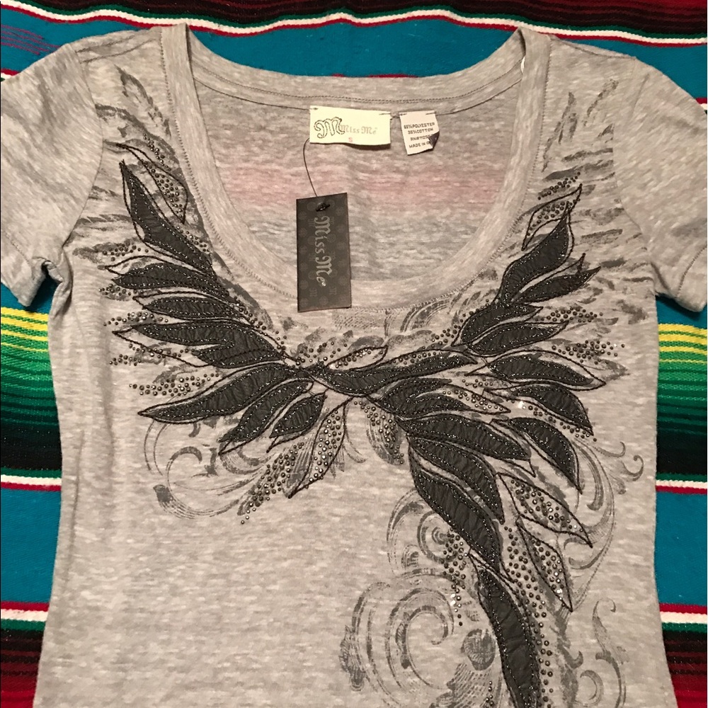 SOLD Women's Miss Me Embellished Tee Small