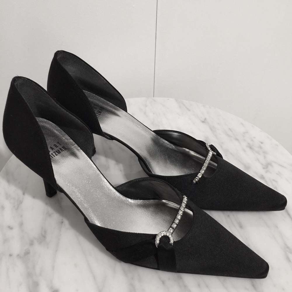 Stuart Weitzman satin heels