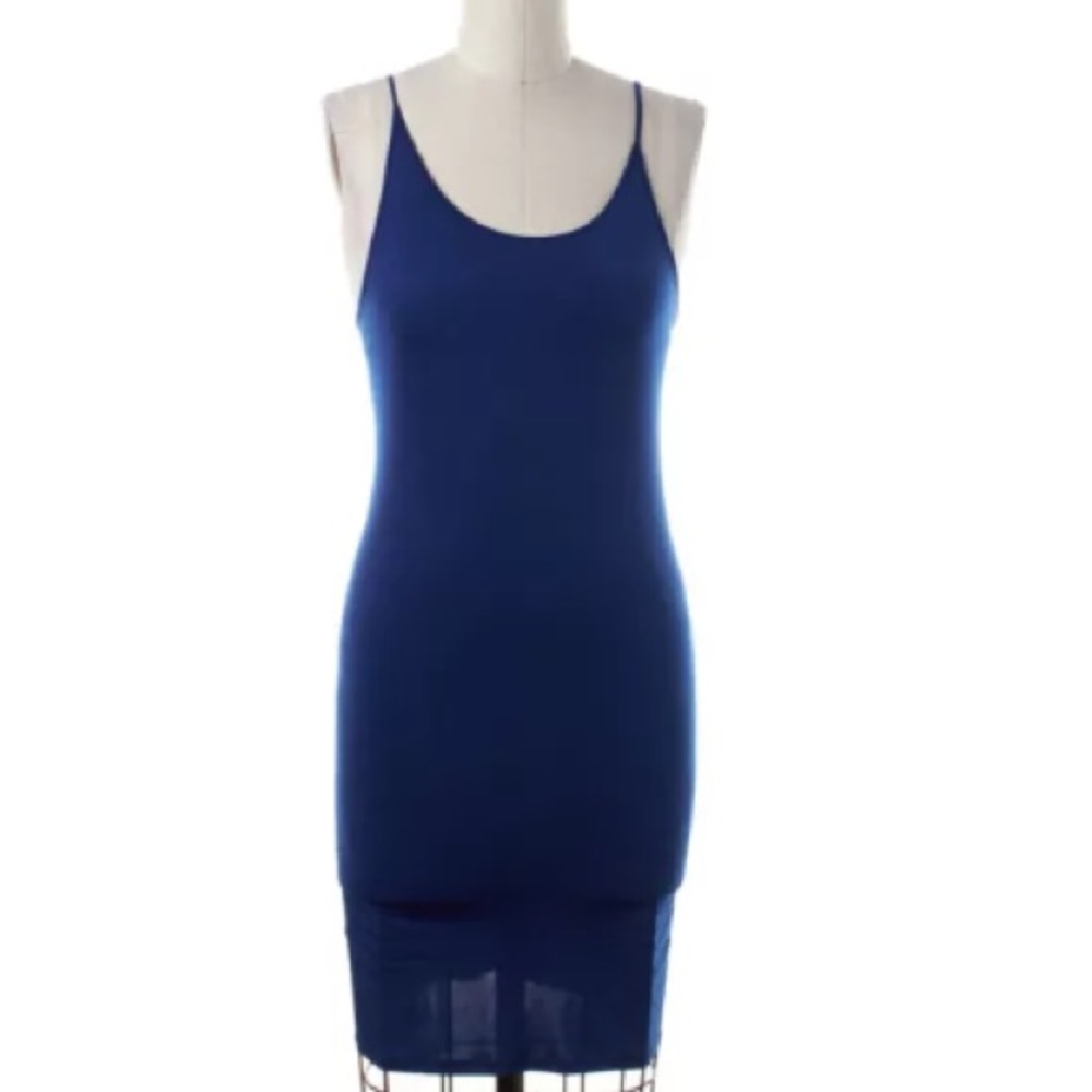 NWT Clover Canyon Blue Spaghetti Strap Dress - L