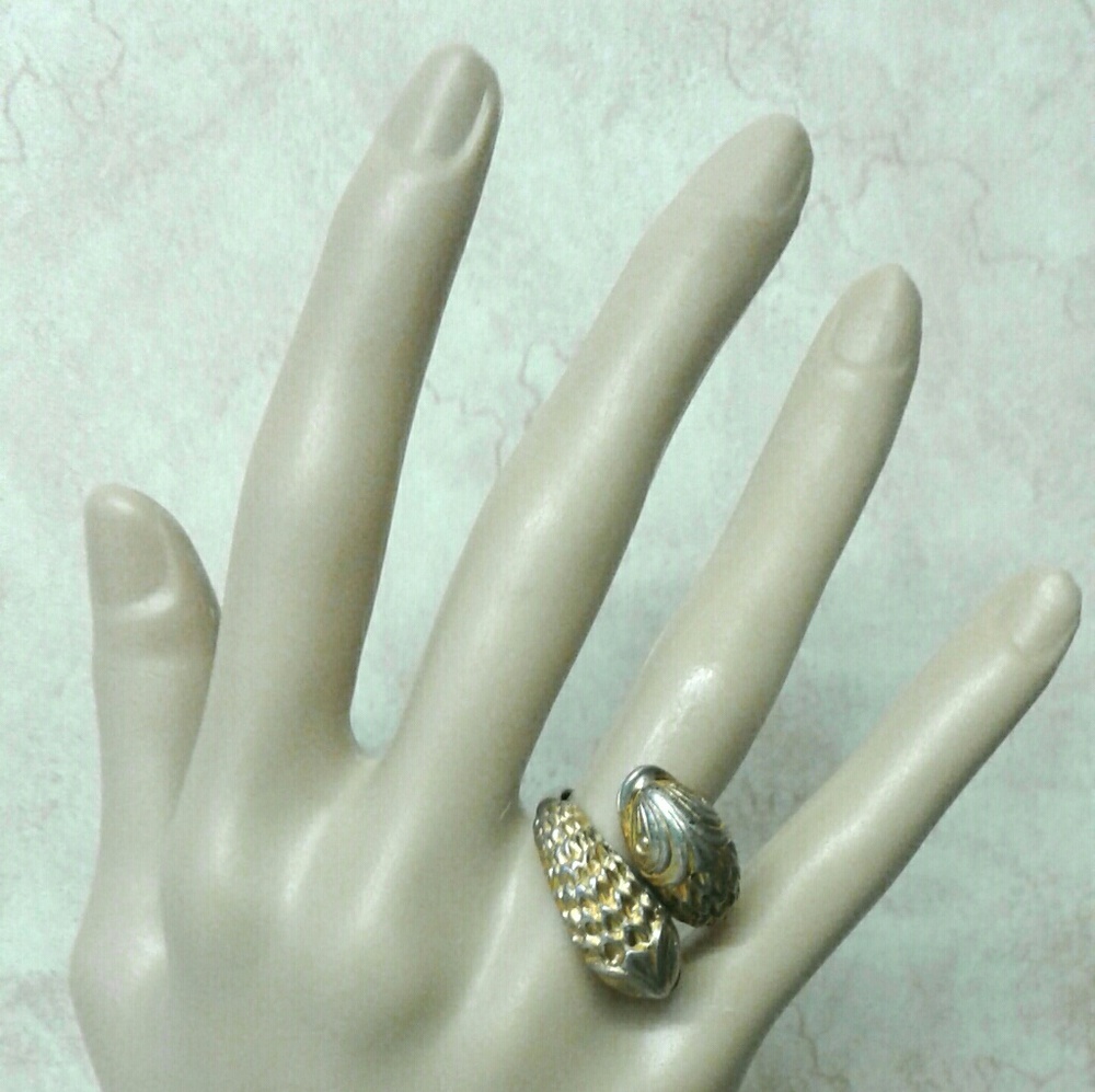 Vintage Double Koi Fish Ring