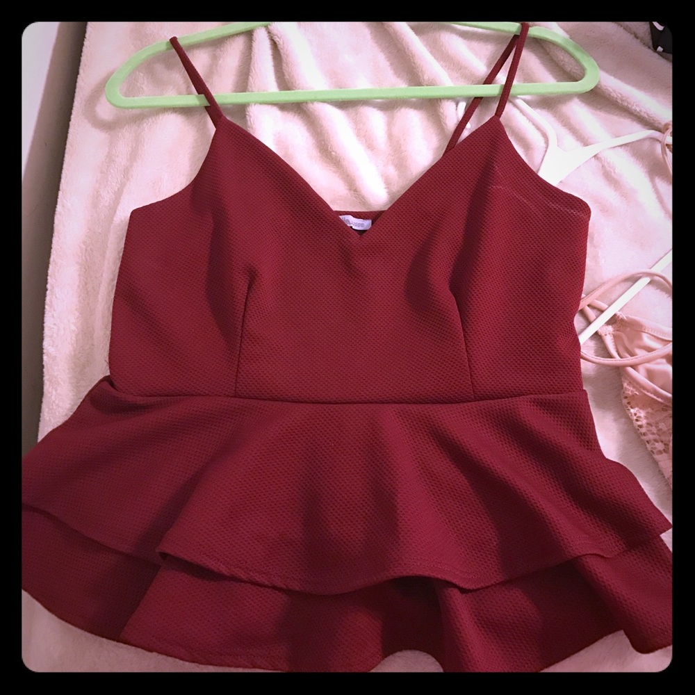 Peplum tank
